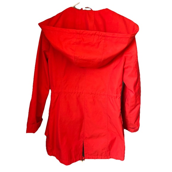 Guess Womens Small Red Zip Up GUESS Jacket Coat Outerwear‎ Outdoor Rain Coat EUC - Picture 3 of 10